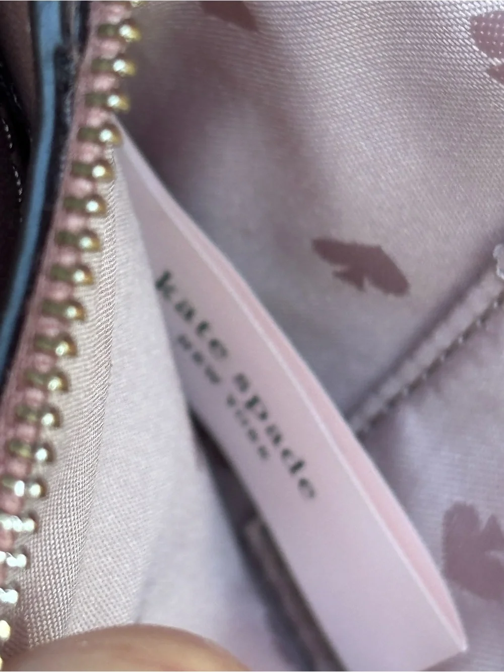 kate spade Blush Pink Saffiano Crossbody with Chain Strap